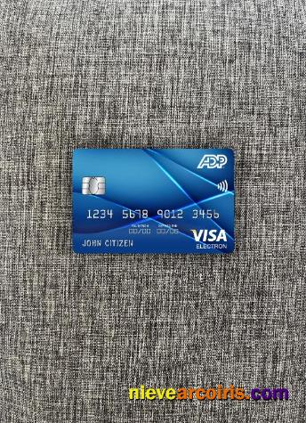 USA ADP Earnings bank visa electron card photolook